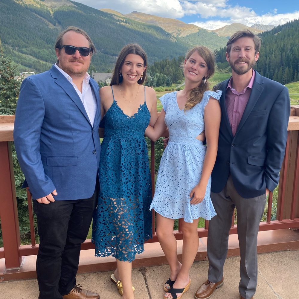 ASTR Teal Lace Midi Dress - Picture 2 of 6